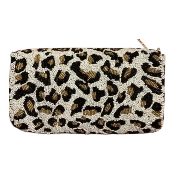 Rare!! Viral TikTok TJMAXX Made in India Beaded Leopard Print with Bees - Picture 2 of 6